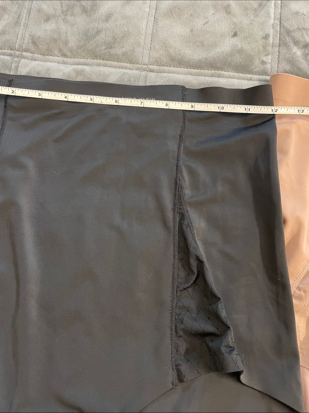 Anne Klein High-Waist Shaping Briefs - Black & Nude - Picture 4 of 8